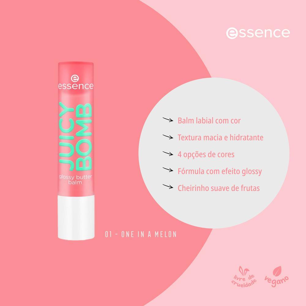 Essence Juicy Bomb Glossy Butter Balm Labial 01 One In A Melon 2,5g - 7