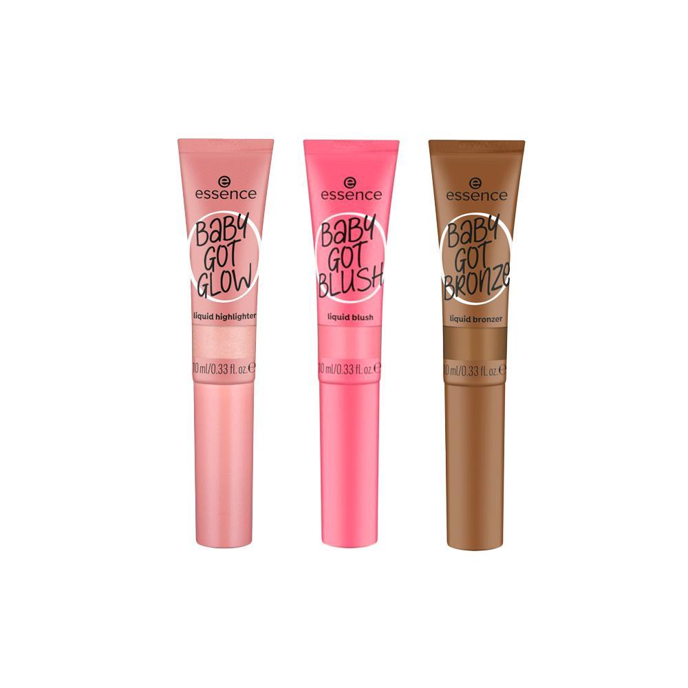 Kit Essence Baby Got Blush 10 Pinkalicious + Iluminador Glow 20 Rose and Shine + Bronze Bronzer 20 Sunkissed Sweety - 1