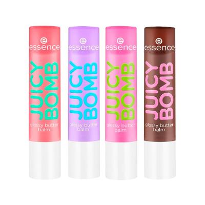 Kit Essence Balm Labial Juicy Bomb Glossy Butter 05 Choco-Lot + 03 Time To Pitaya + 02 So Berry Cute + 01 One In A Melon