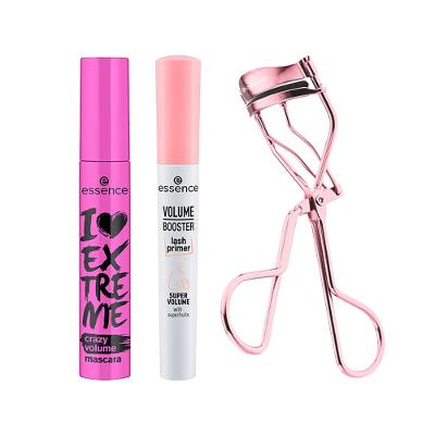 Kit Essence Modelador de Cílios All The Way Up + Primer para Cílios Alongadora Volume Branco + Máscara para Cílios de Volume Preto