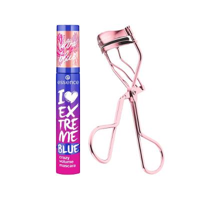Kit Essence Modelador de Cílios All The Way Up + Máscara de Cílios I Love Extreme Crazy Volume Azul 12ml