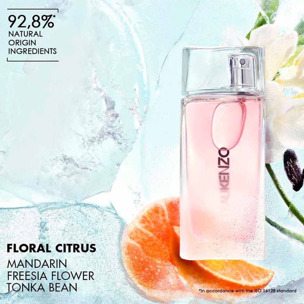 KENZO LEAU KENZO GLACEE FEMME EAU DE TOILETTE PERFUME FEMININO 50ML - 3