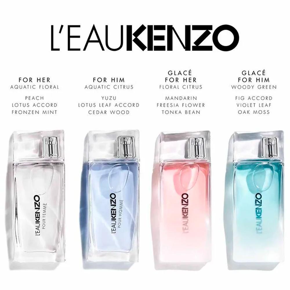 KENZO LEAU KENZO GLACEE FEMME EAU DE TOILETTE PERFUME FEMININO 50ML - 5