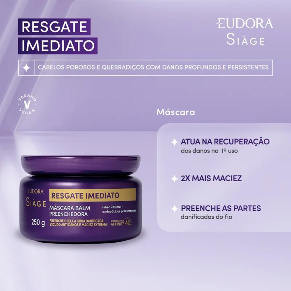 Eudora Siàge Resgate Imediato Balm Preenchedora Máscara 250G - 2