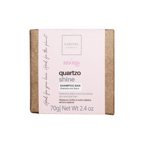 Cadiveu Essentials Boca Rosa Quartzo Shine Shampoo Em Barra 70g