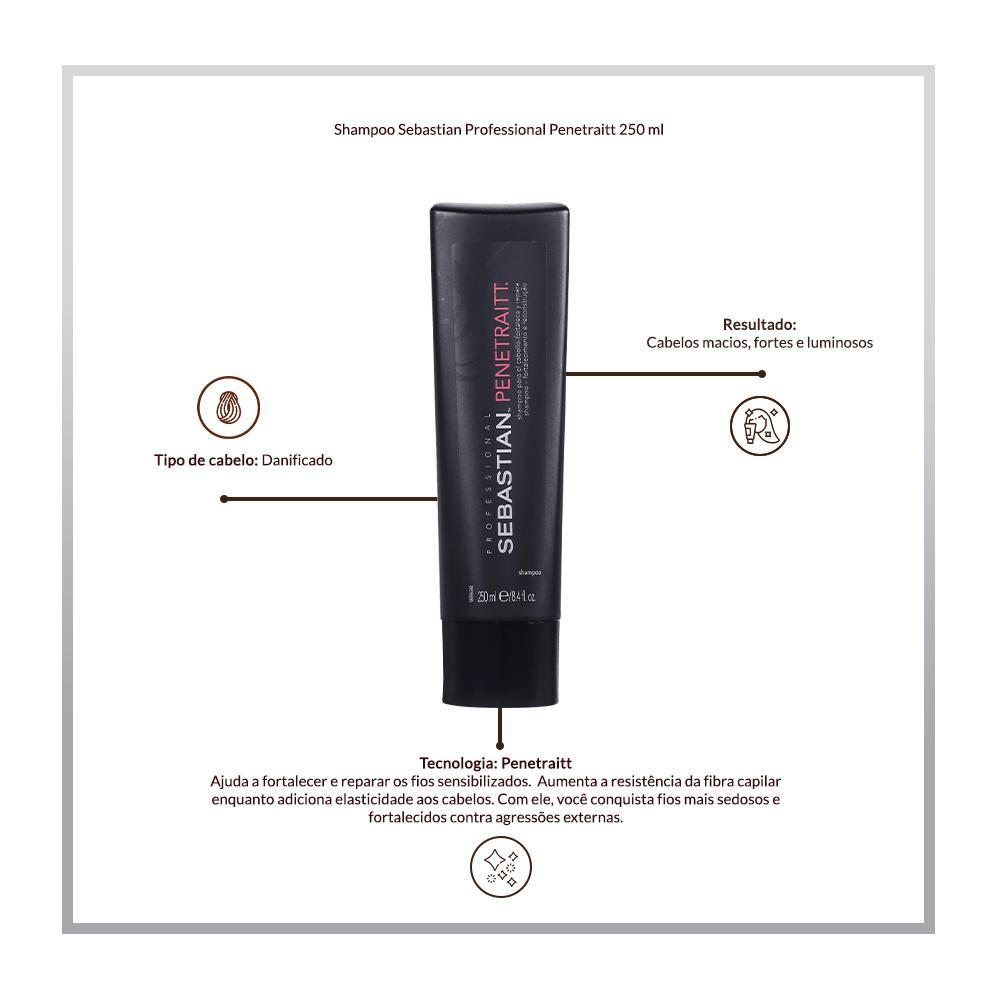 Sebastian Professional Penetraitt Shampoo 250ml - 3