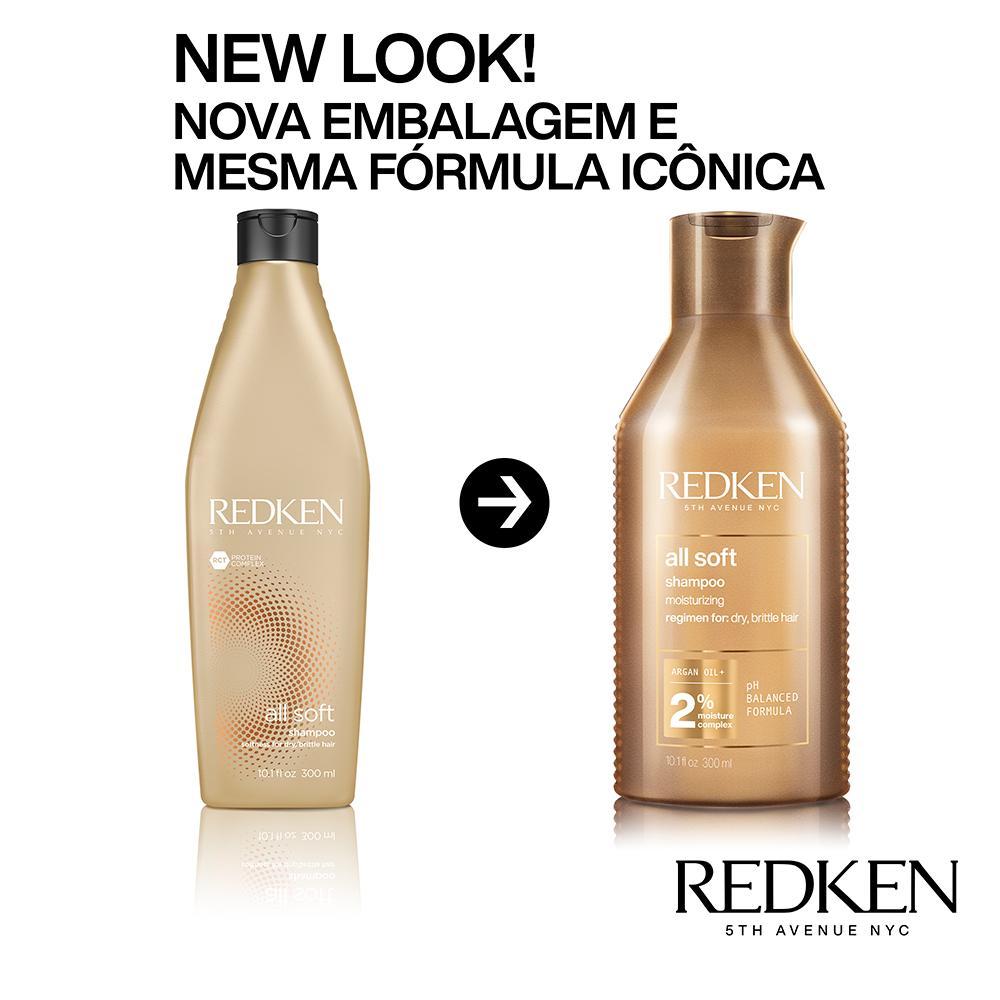 Redken All Soft Shampoo  300ml - 3