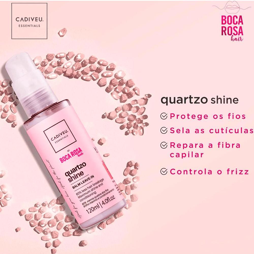 Cadiveu Essentials Boca Rosa Quartzo Shine Balm Leave-In 120ml - 6