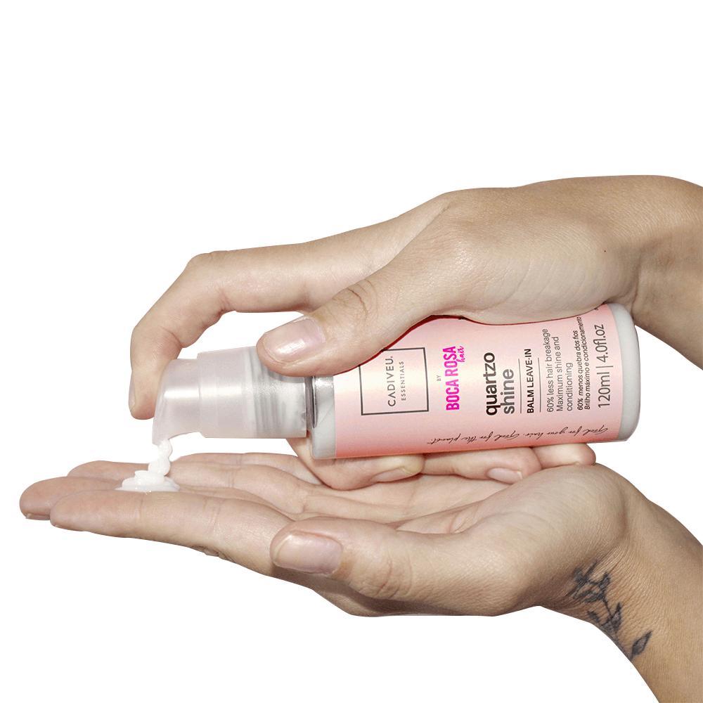 Cadiveu Essentials Boca Rosa Quartzo Shine Balm Leave-In 120ml - 7