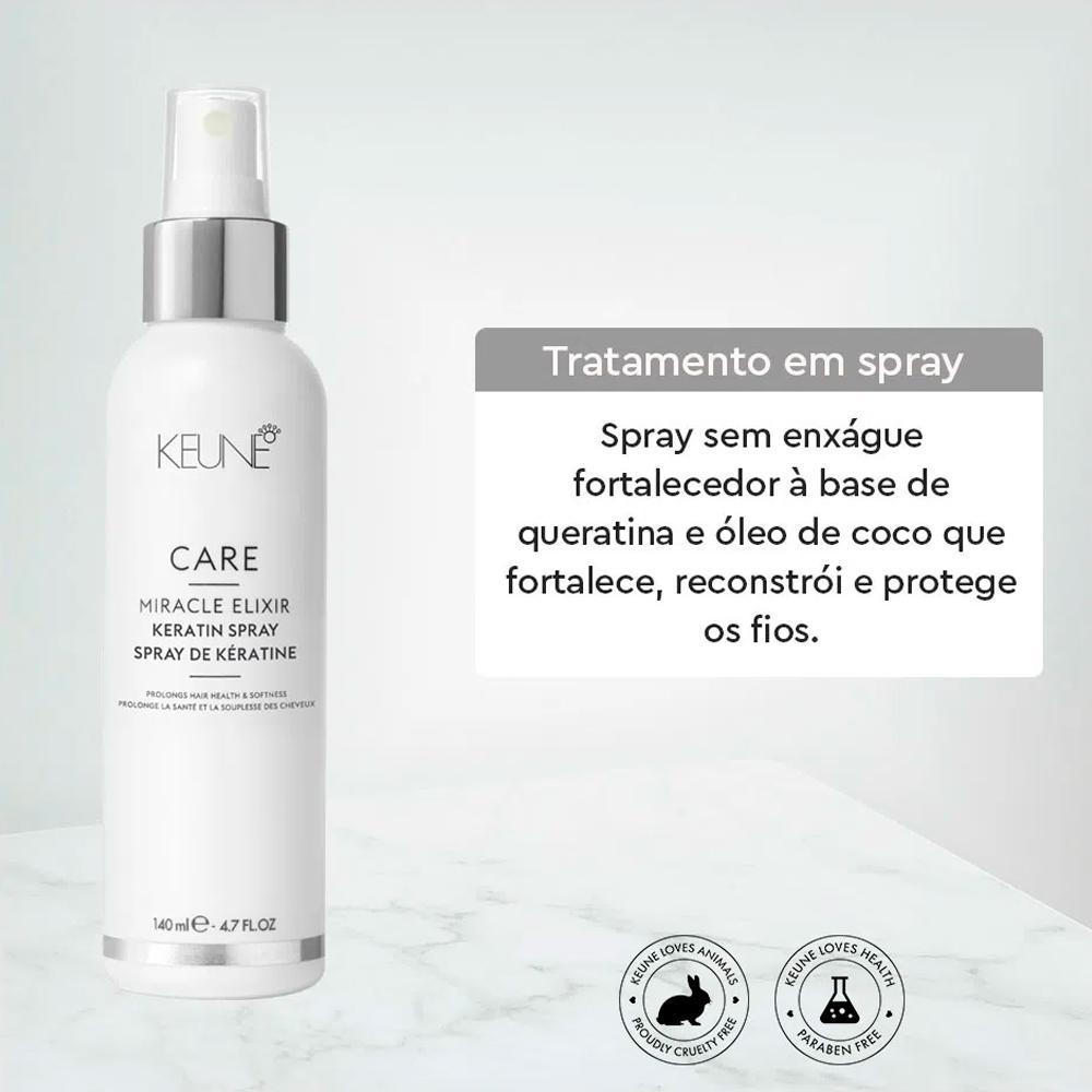 Keune Miracle Elixir Spray de Tratamento Reconstrutor 140ml - 3