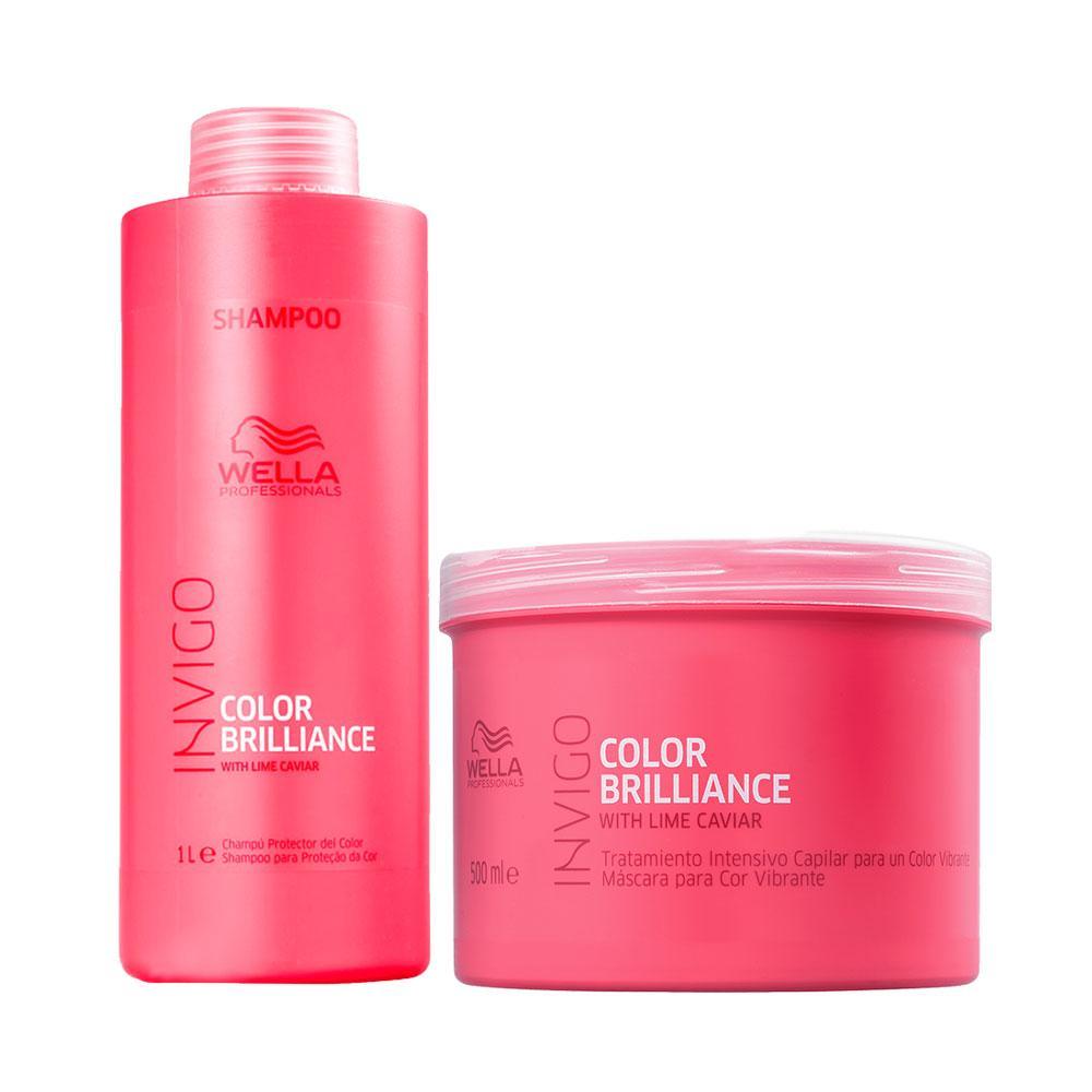 Kit Wella Professionals Inv Brilliance Profissional - Shampoo e Máscara - 1