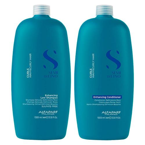 Kit Alfaparf Milano Professional Semi Di Lino Curls Profissiional - Shampoo e Condicionador