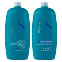 Kit Alfaparf Milano Professional Semi Di Lino Curls Profissiional - Shampoo e Condicionador - 1