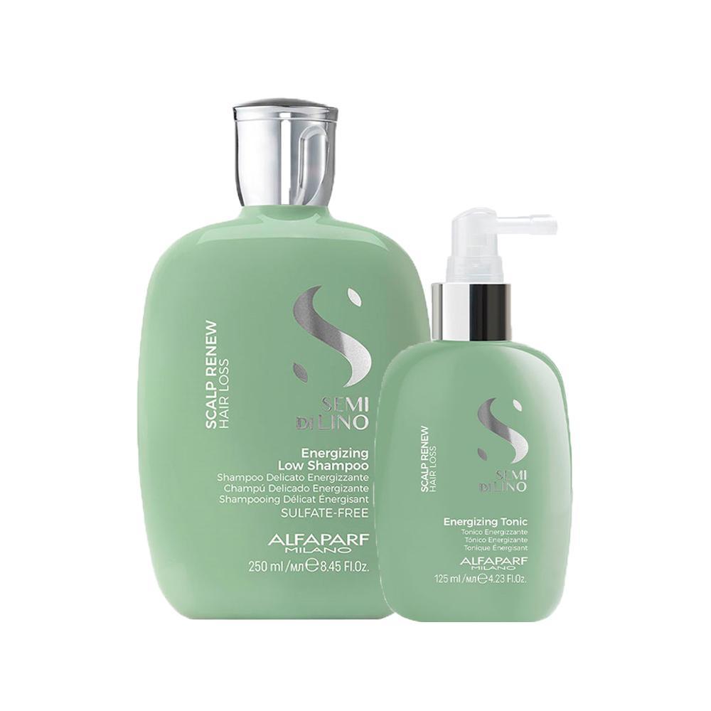Kit Alfaparf Milano Professional Semi Di Lino Scalp - Shampoo e Tônico - 1