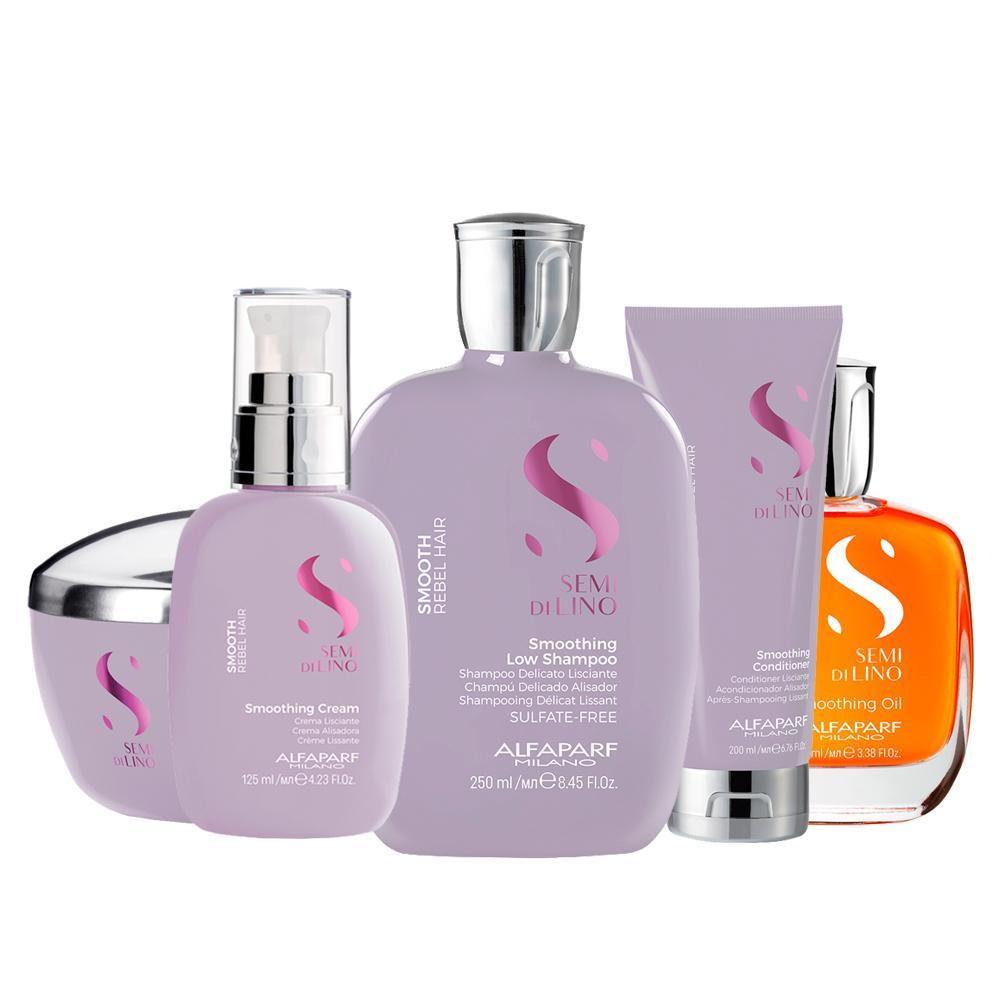 Kit Alfaparf Milano Professional Semi Di Lino Smooth Smoothing - 5 Produtos - 1
