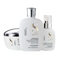 Kit Alfaparf Milano Professional Semi Di Lino Diamond - Shampoo e Máscara e Finalizador - 1