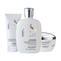 Kit Alfaparf Milano Professional Semi Di Lino Diamond - Shampoo e Condicionador e Leave-in e Máscara - 1