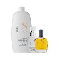 Kit Alfaparf Milano Professional Semi Di Lino Diamond - Shampoo e Finalizador e Óleo - 1