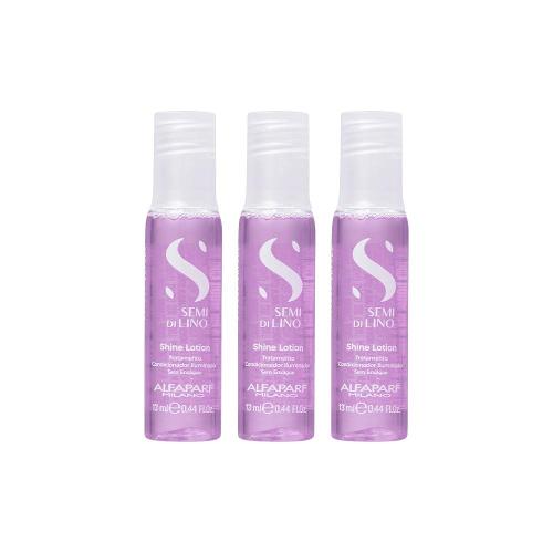 Kit Alfaparf Milano Professional Semi Di Lino Sublime Shine Lotion Ampola 3x13ml