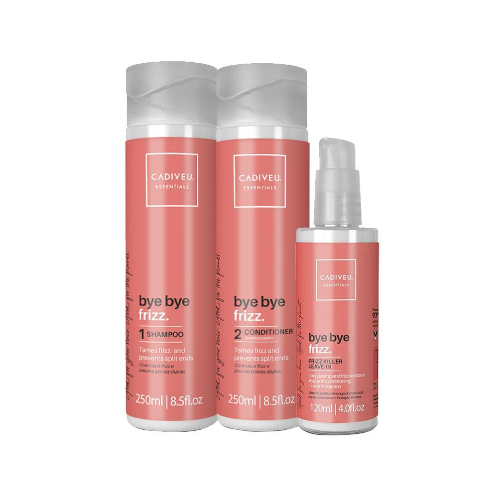 Kit Cadiveu Essentials Bye Bye Frizz - Shampoo e Condicionador e Leave-in Frizz - 1