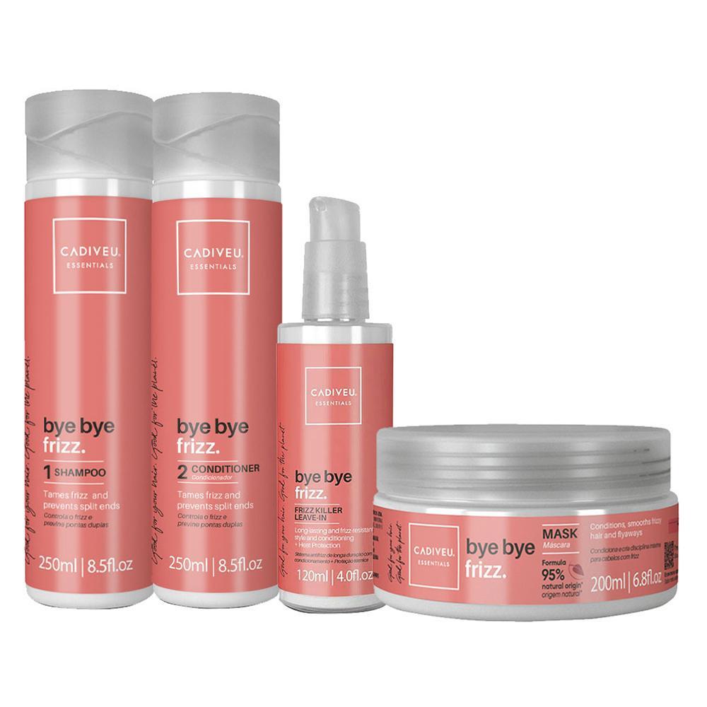Kit Cadiveu Essentials Bye Bye Frizz - Shampoo e  Condicionador e Máscara e Leave-in - 1