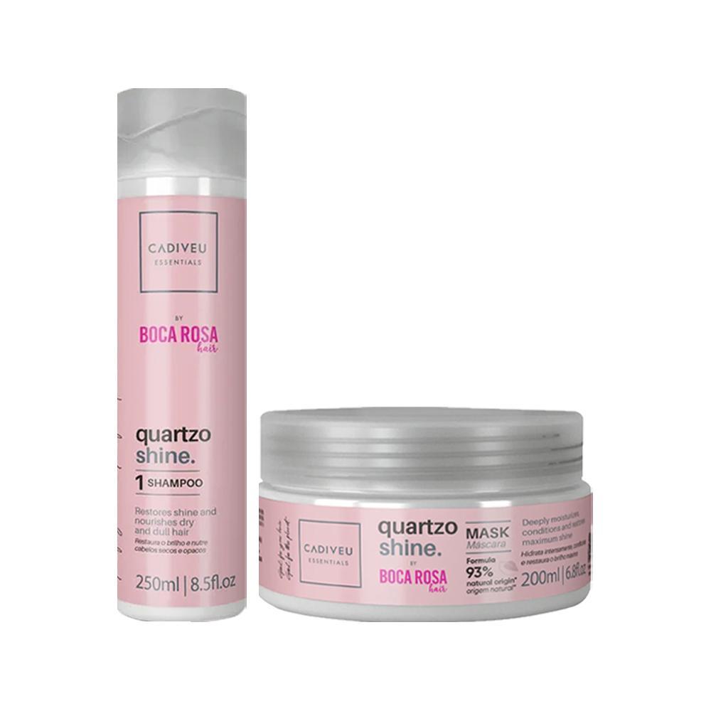 Kit Cadiveu Essentials Boca Rosa Quartzo Shine - Shampoo e Máscara - 1