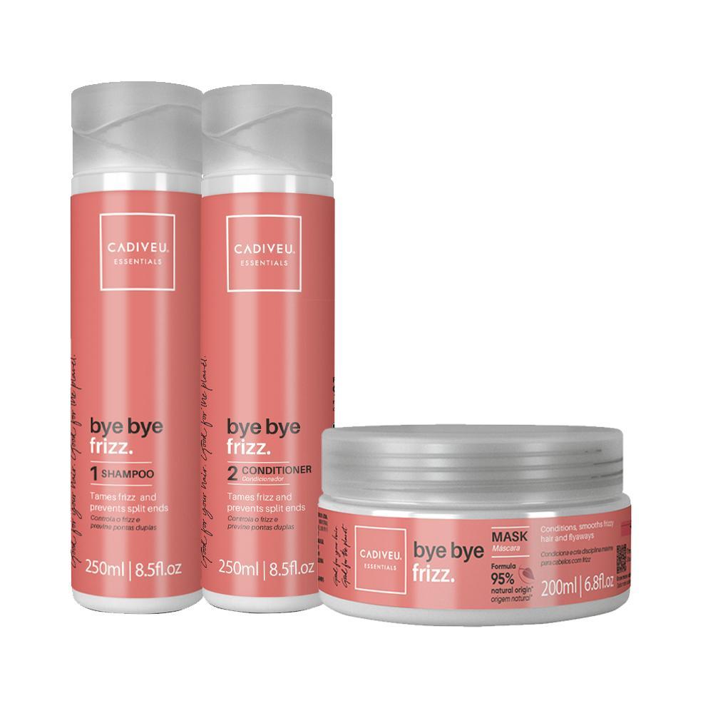 Kit Cadiveu Essentials Bye Bye Frizz S- Shampoo e Condicionador e Máscara - 1