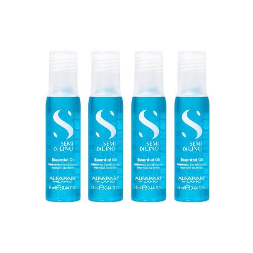 Kit Alfaparf Milano Professional Semi Di Lino Sublime Essential Oil Ampola 4x13ml