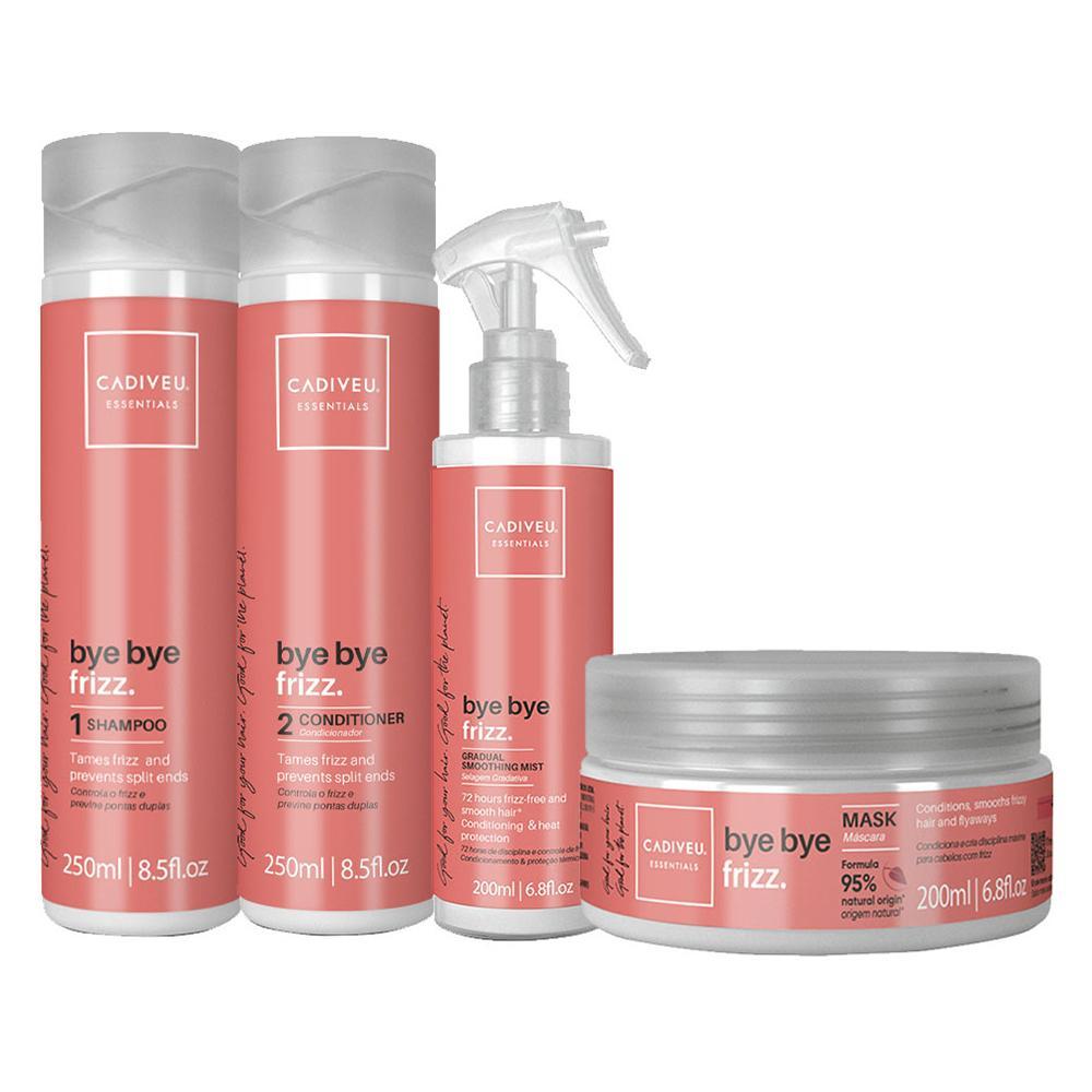 Kit Cadiveu Essentials Bye Bye Frizz - Shampoo e Condicionador e Máscara e Leave-in - 1
