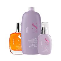 Kit Alfaparf Milano Professional Semi Di Lino Smooth Smoothing - Sshampoo e Creme e Óleo - 1