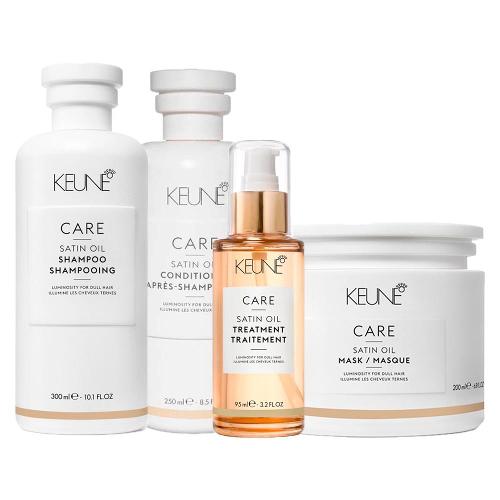 Kit Keune Satin Oil - Shampoo e Máscara e Óleo