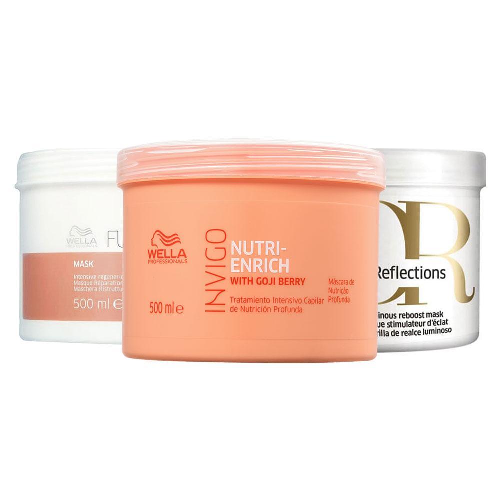 Kit de Cronograma Capilar Wella Professionals Profissional - 3 Produtos - 1