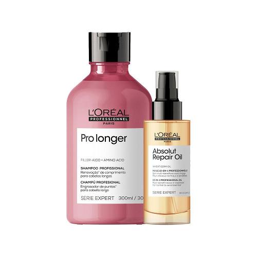 Kit L'Oréal Professionnel Serie Expert Pro Longer - Shampoo e Óleo