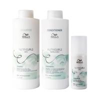 Kit Wella Professionals Nutricurls - Shampoo e Condicionador e Leave-in - 1