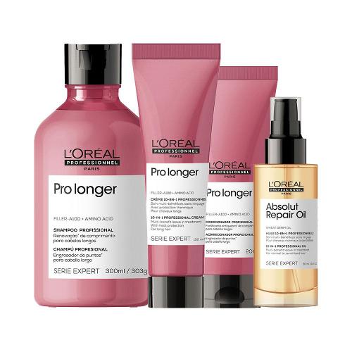 Kit L'Oréal Professionnel Serie Expert Pro Longer - 4 Produtos