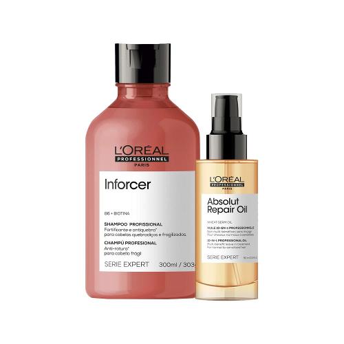 Kit L'Oréal Professionnel Serie Expert Inforcer Shampoo e Sérum