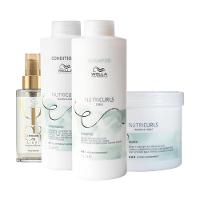 Kit Wella Professionals Nutricurls - Sh+Cond+Másc+Óleo Light - 1