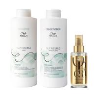 Kit Wella Professionals Nutricurls S- Shampoo e Condicionador e Óleo - 1
