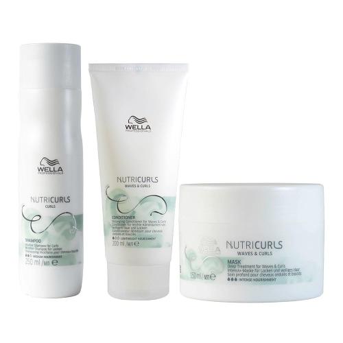 Kit Wella Professionals Nutricurls - Shampoo e Condicionador e Máscara