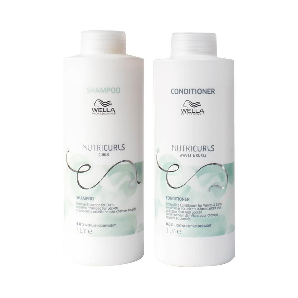 Kit Wella Professionals Nutricurls Profissional - Shampoo e Condicionador - 1