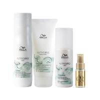 Kit Wella Professionals Nutricurls - Shampoo e Condicionador e Leave-in e Óleo - 1