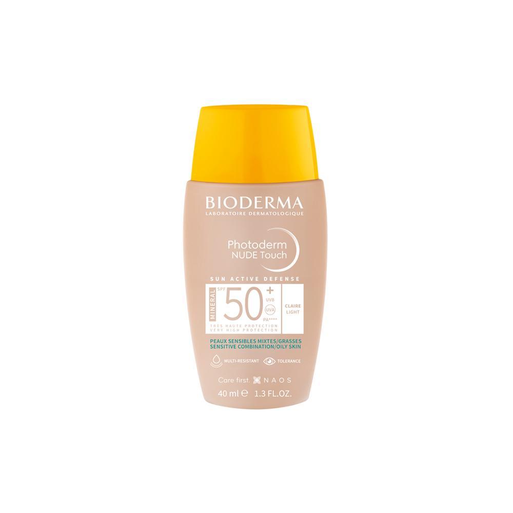 Bioderma Photoderm Nude Touch Protetor Solar Facial Matte FPS50+ Claro 40ml - 1