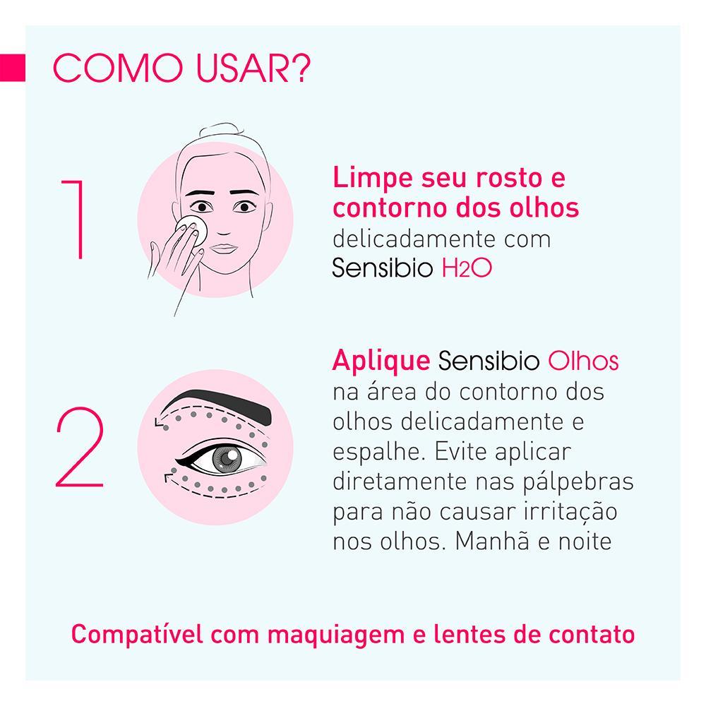 Bioderma Sensibio Eye Gel Hidratante para Área dos Olhos Ácido Hialurônico 15ml - 5