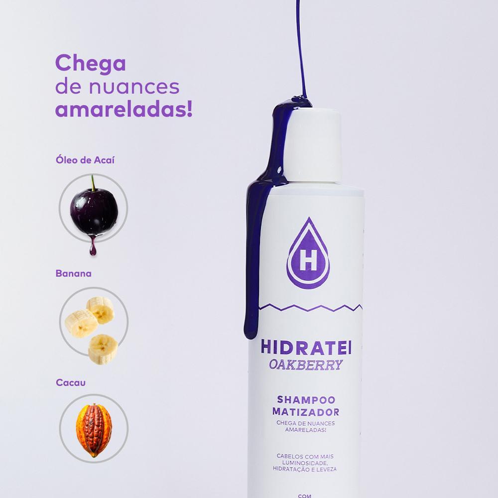 Hidratei Oakberry Shampoo Matizador 200ml - 3