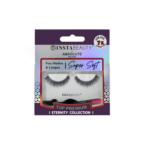 Absolute New York Istabeauty Garnet 303 Cílios Postiços Curto Preto 1 Par