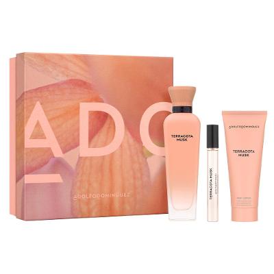 Kit Adolfo Dominguez Terracota Musk Edp 120Ml + Creme + Mini