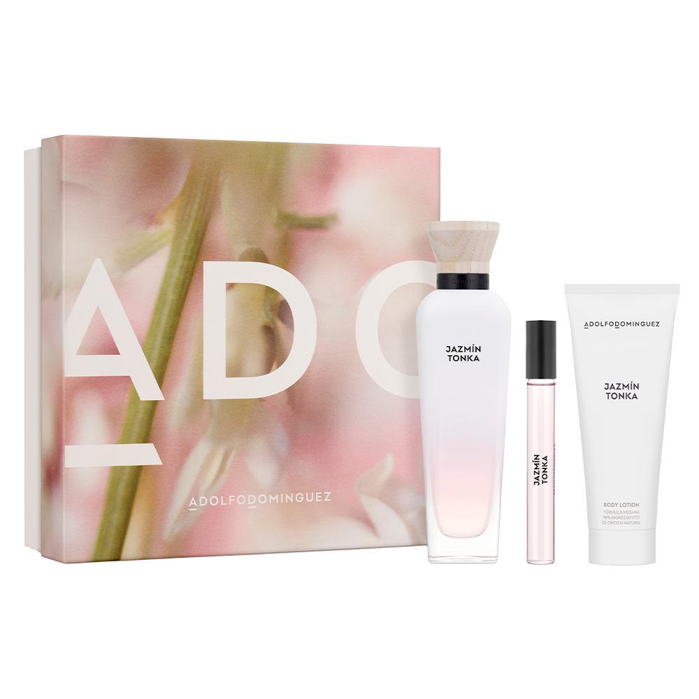 Kit Adolfo Dominguez Jazmín Tonka Edp 120Ml + Creme + Mini - 1