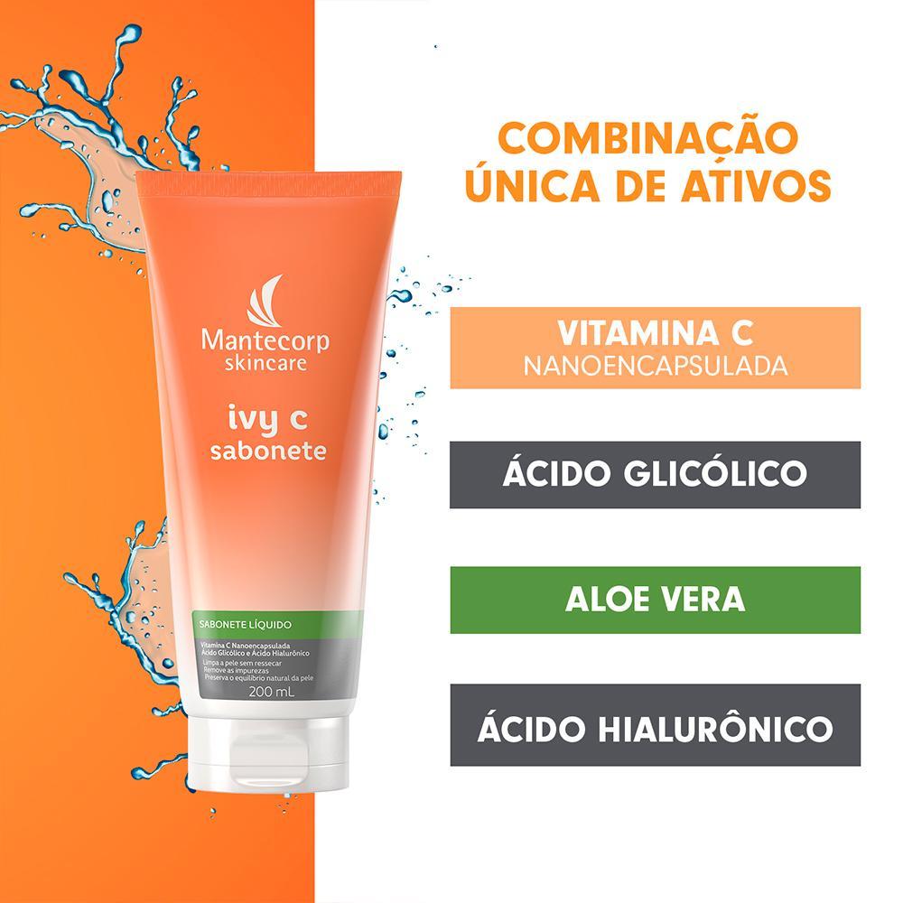 Mantecorp Ivy C Sabonete Líquido Facial de Limpeza 200ml - 4