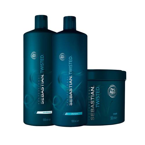Kit Sebastian Professional Twisted - Shampoo e Condicionador e Máscara 500 ml