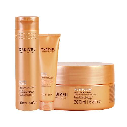 Kit Cadiveu Nutri Glow - Shampoo e Máscara de Nutrição e Leave-in 150 ml
